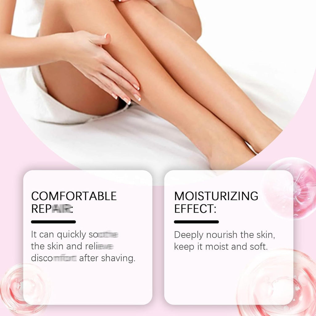 Strawberry Vanilla after Shave Oil Women for Smooth Skin, Soft Serve after Shave Oil, Prevent Ingrown Hairs & Dryness 1Bottle